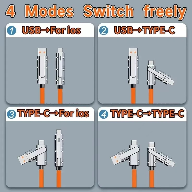 The Liquid Silicone 4-in-1 Cable