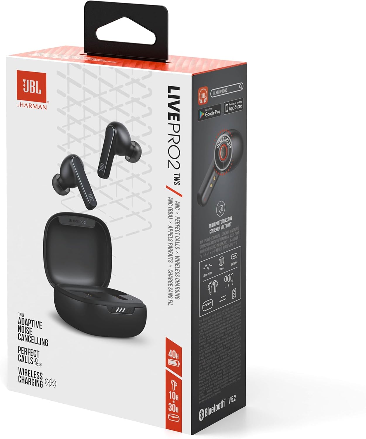 سماعات JBL لاسلكية سوداء 